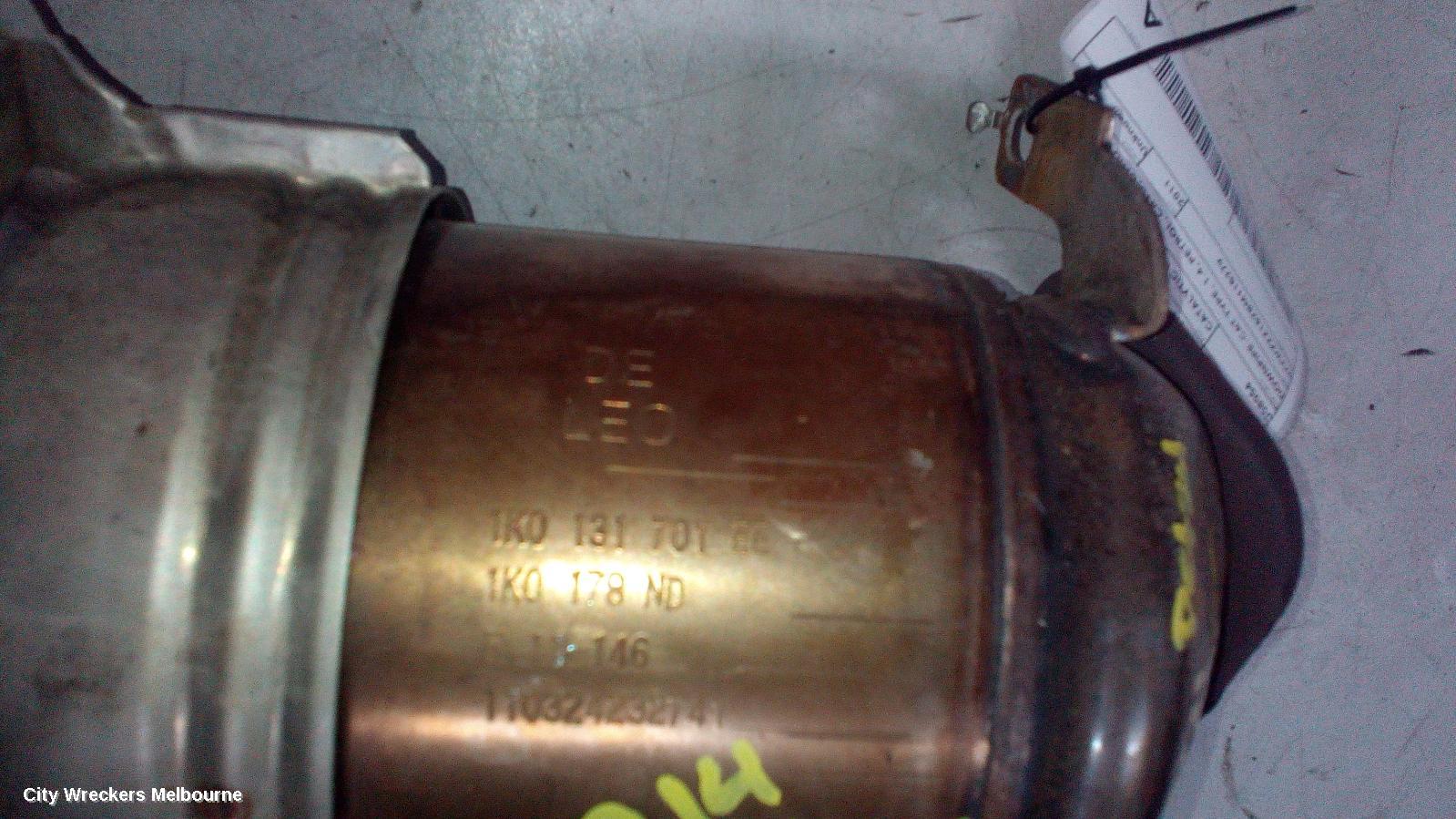 VOLKSWAGEN JETTA CATALYTIC CONVERTER, DOWNPIPE-CAT TYPE, 1.4, PETROL, CAVD/CTHD CODE, 1B, 02/2011 - 12/2017