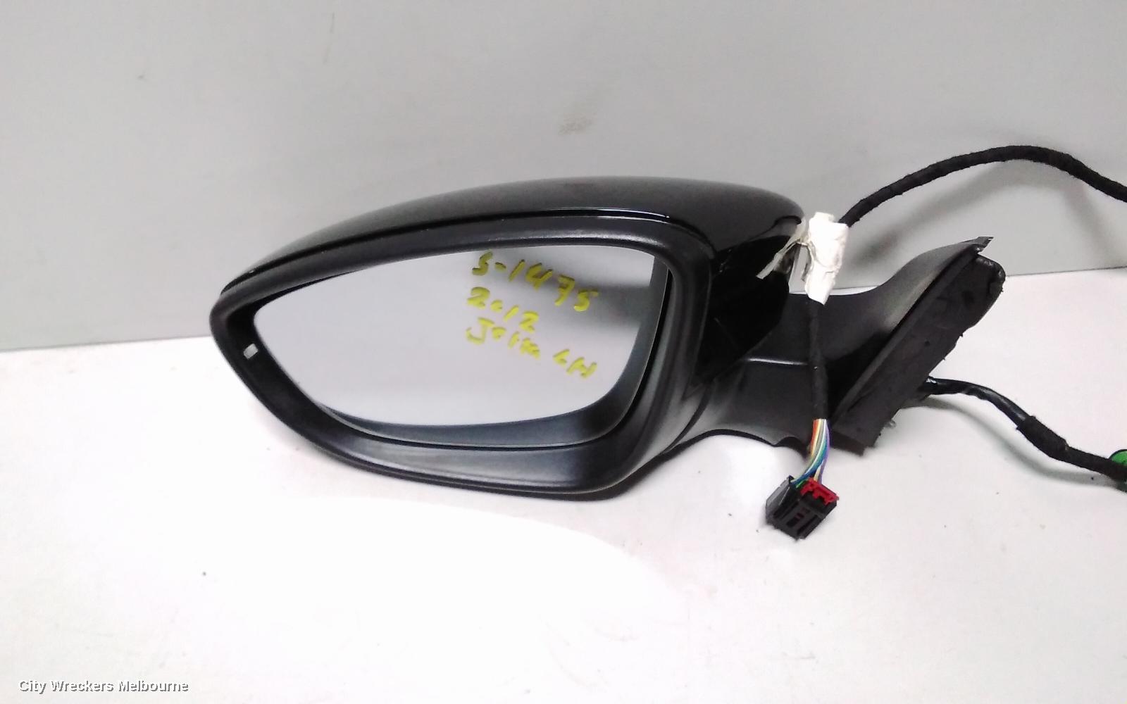 VOLKSWAGEN JETTA LEFT DOOR MIRROR, 1B, POWER FOLD (6XP CODE), 02/2011 - 05/2012