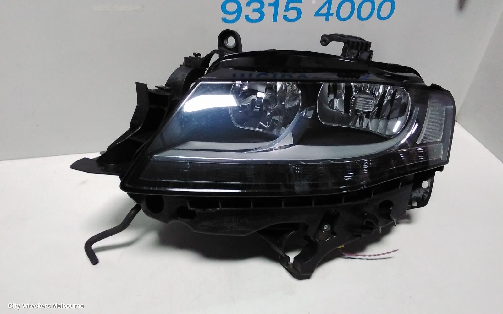 AUDI A4 LEFT HEADLAMP, B8 8K, HALOGEN TYPE, 02/2008 - 06/2012