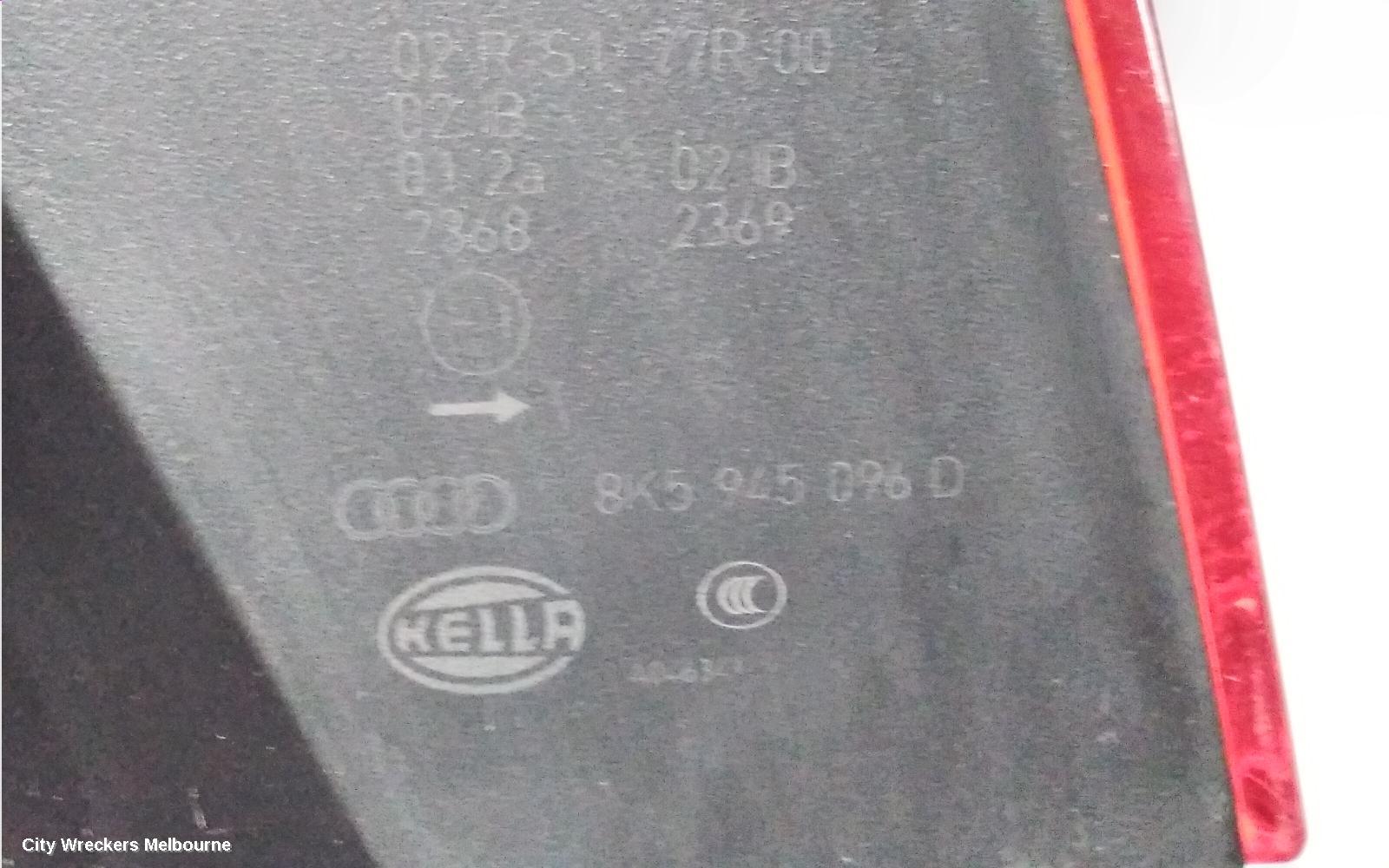 AUDI A4 RIGHT TAILLIGHT, B8 8K (A4), SEDAN, STANDARD TYPE, 02/2008 - 06/2012
