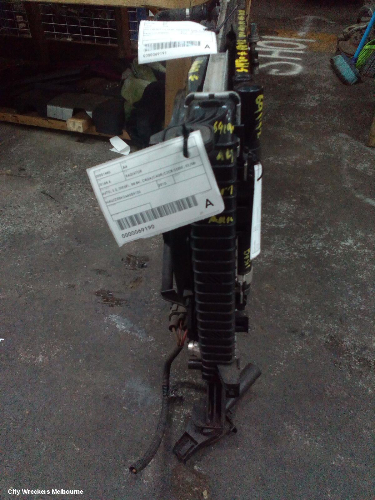 AUDI A4 RADIATOR, AUTO, 2.0, DIESEL, B8 8K, CAGA/CAGB/CJCB CODE, 02/2008 - 06/2012
