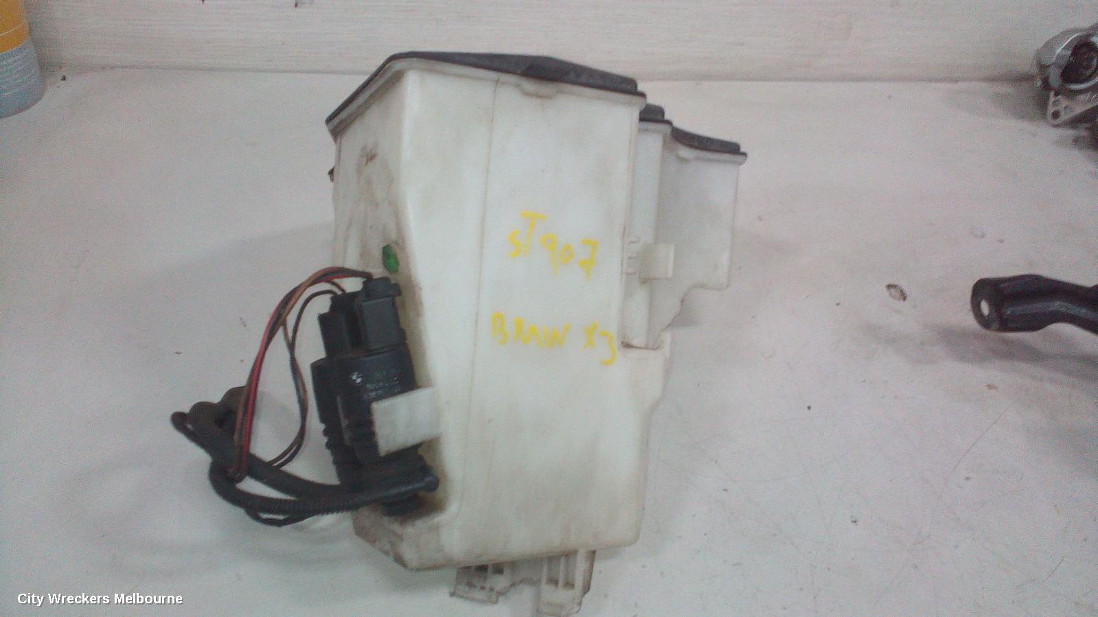 BMW X3 WASHER BOTTLE, NON H/LAMP WASHER TYPE, E83, 06/2004 - 02/2011