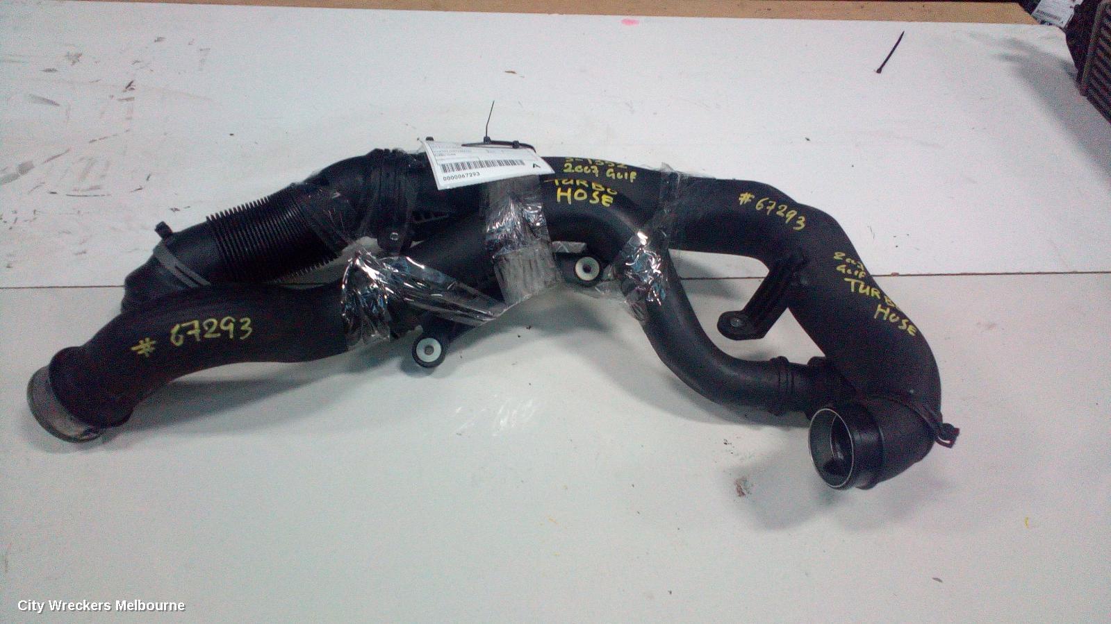 VOLKSWAGEN GOLF, GEN 5 06/2004 - 02/2009, TURBO HOSE: 67293