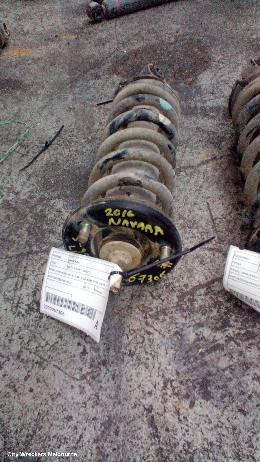 NISSAN NAVARA LEFT FRONT STRUT, NP300, 2WD/4WD, DUAL CAB, COIL SUSP TYPE, 05/2015 ONWARDS