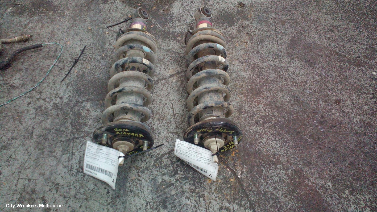 NISSAN NAVARA LEFT FRONT STRUT, NP300, 2WD/4WD, DUAL CAB, COIL SUSP TYPE, 05/2015 ONWARDS