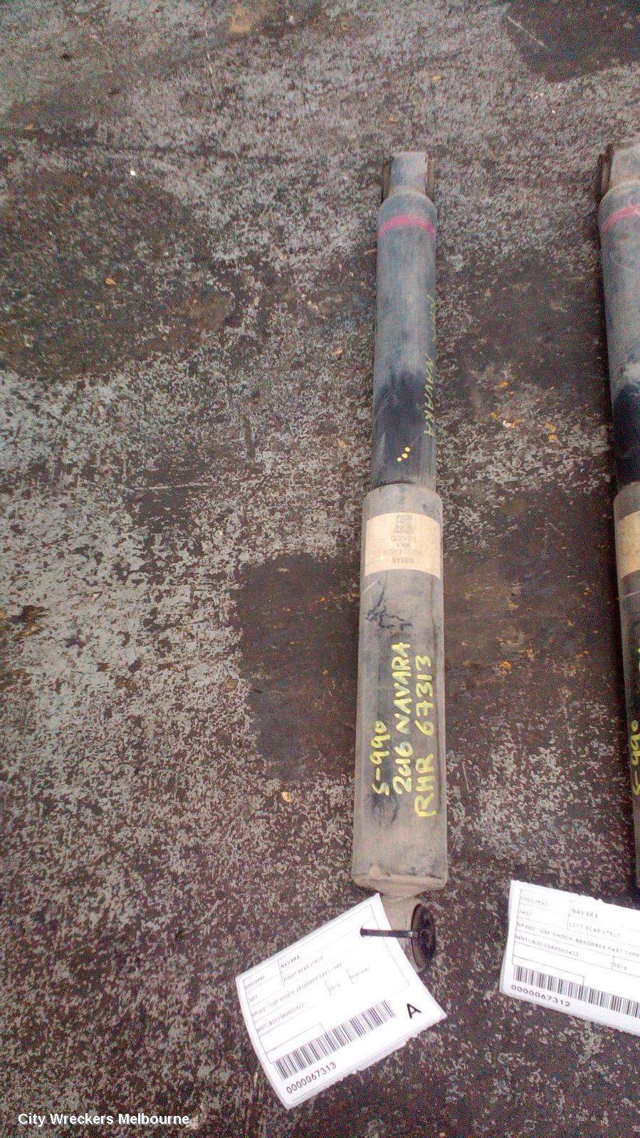 NISSAN NAVARA RIGHT REAR STRUT, NP300***USE SHOCK ABSORBER PART TYPE***