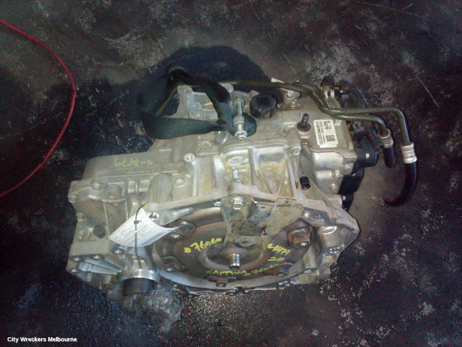HOLDEN CAPTIVA TRANS/GEARBOX, AUTO, AWD, PETROL, 3.0, 5GFR TAG (GEN 2), NO TRANSFER CASE, CG, 08/2012 - 06/2018