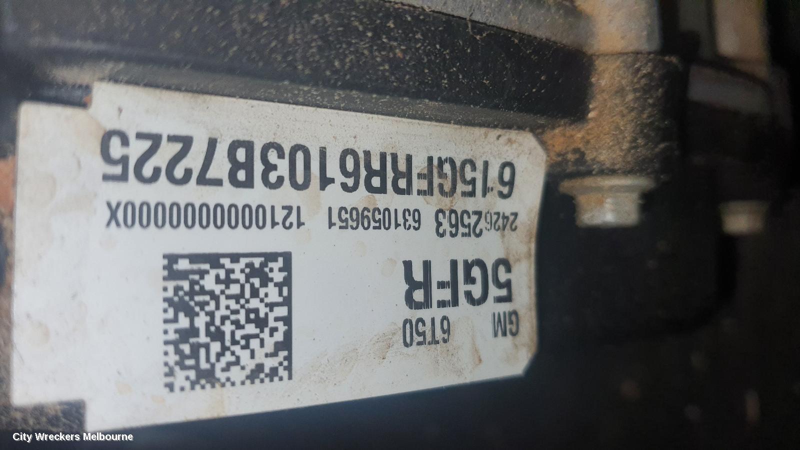 HOLDEN CAPTIVA TRANS/GEARBOX, AUTO, AWD, PETROL, 3.0, 5GFR TAG (GEN 2), NO TRANSFER CASE, CG, 08/2012 - 06/2018
