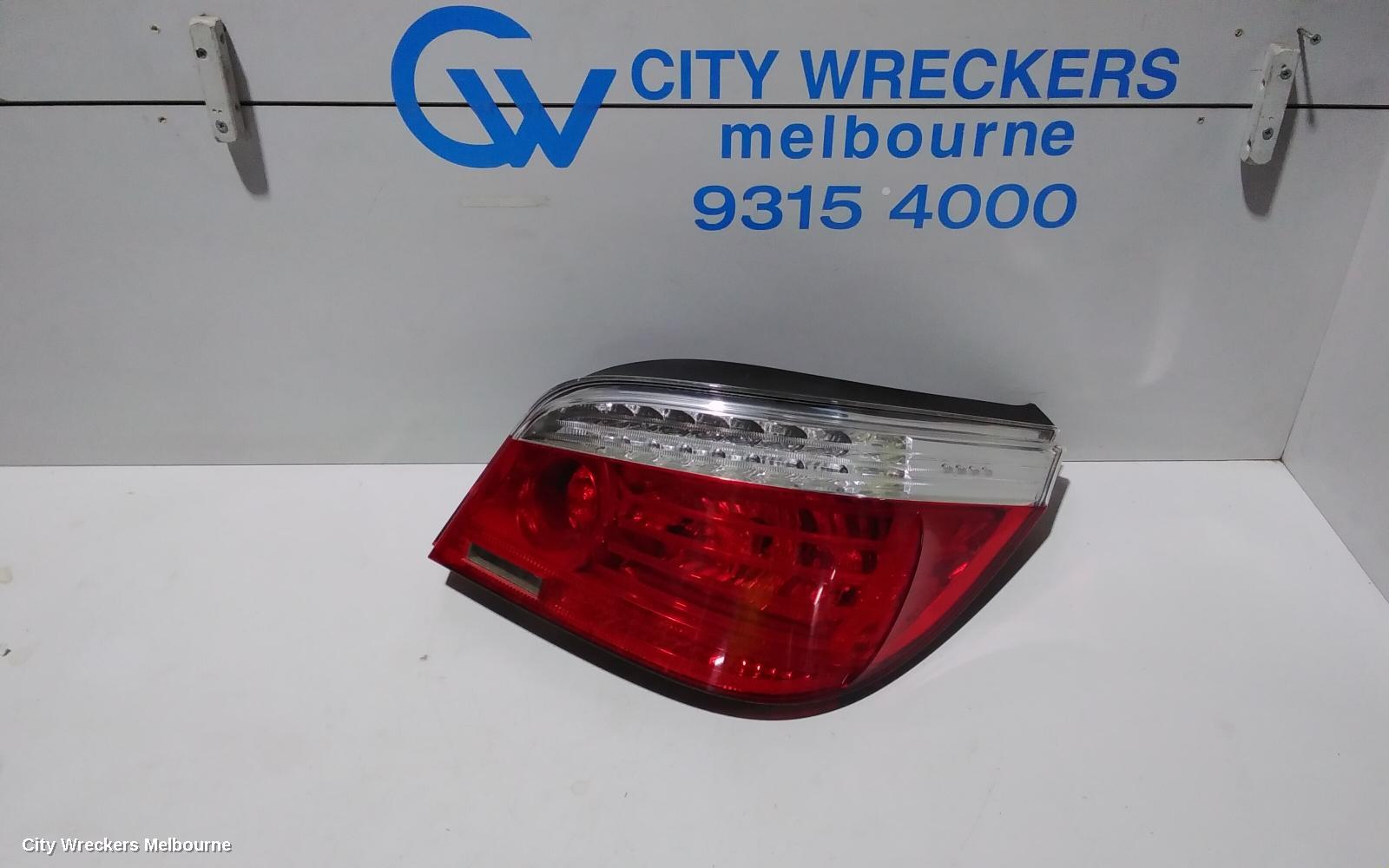 BMW 5 SERIES RIGHT TAILLIGHT, E60, SEDAN, LED TYPE, 03/2007 - 04/2010