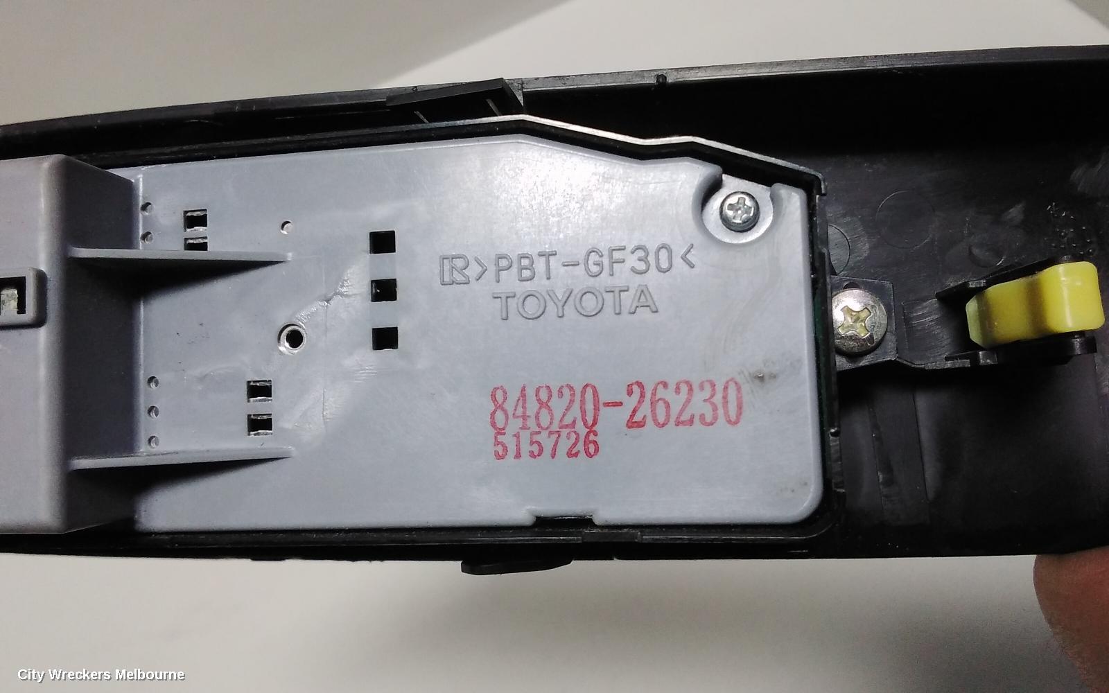 TOYOTA HIACE PWR DR WIND SWITCH, RH FRONT (MASTER SWITCH), TRH/KDH, 03/2014 - 04/2019