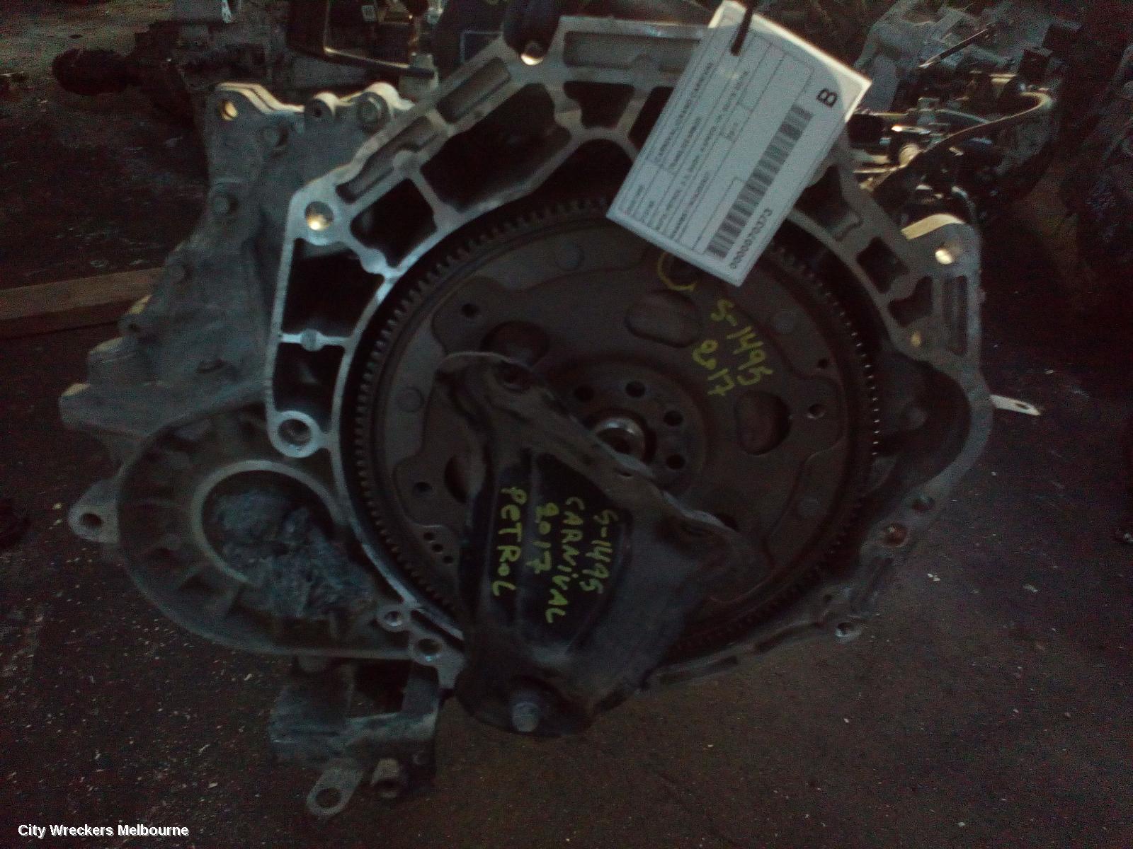 KIA CARNIVAL/GRAND CARNIVAL TRANS/GEARBOX, AUTO, PETROL, 3.3, G6DH, 6 SPEED, YP, 02/2015 - 03/2018
