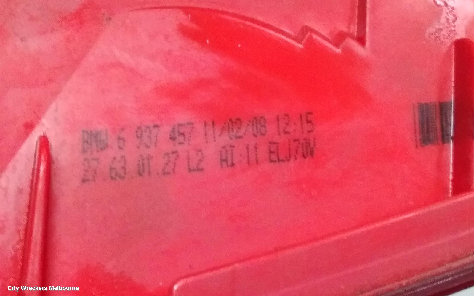 BMW 3 SERIES LEFT TAILLIGHT, E90, SEDAN, NON LED TYPE, 03/2005 - 10/2008