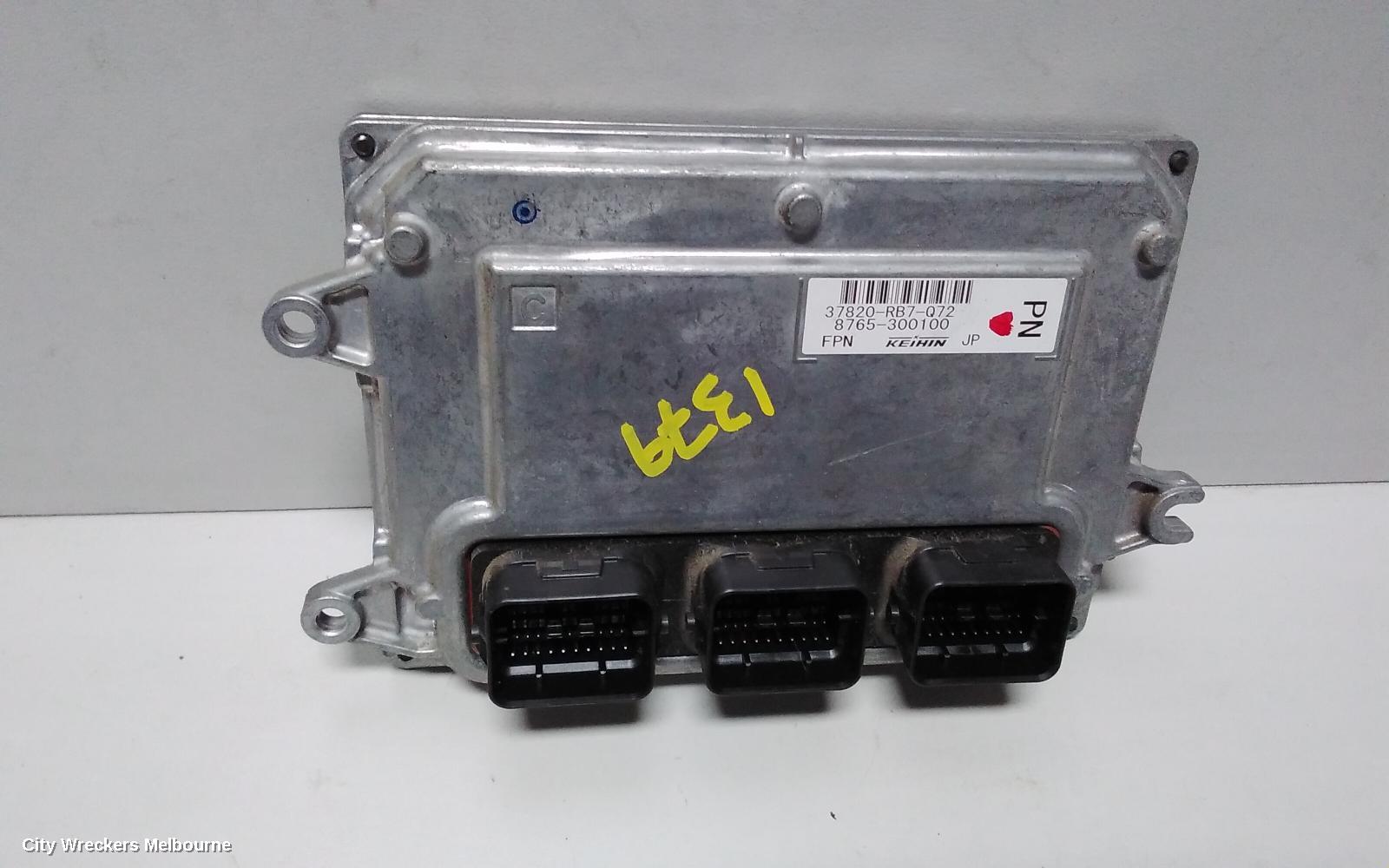 HONDA JAZZ ECU, ENGINE ECU, 1.5, AUTO T/M, ECU ONLY, GE, 08/2008 - 06/2014