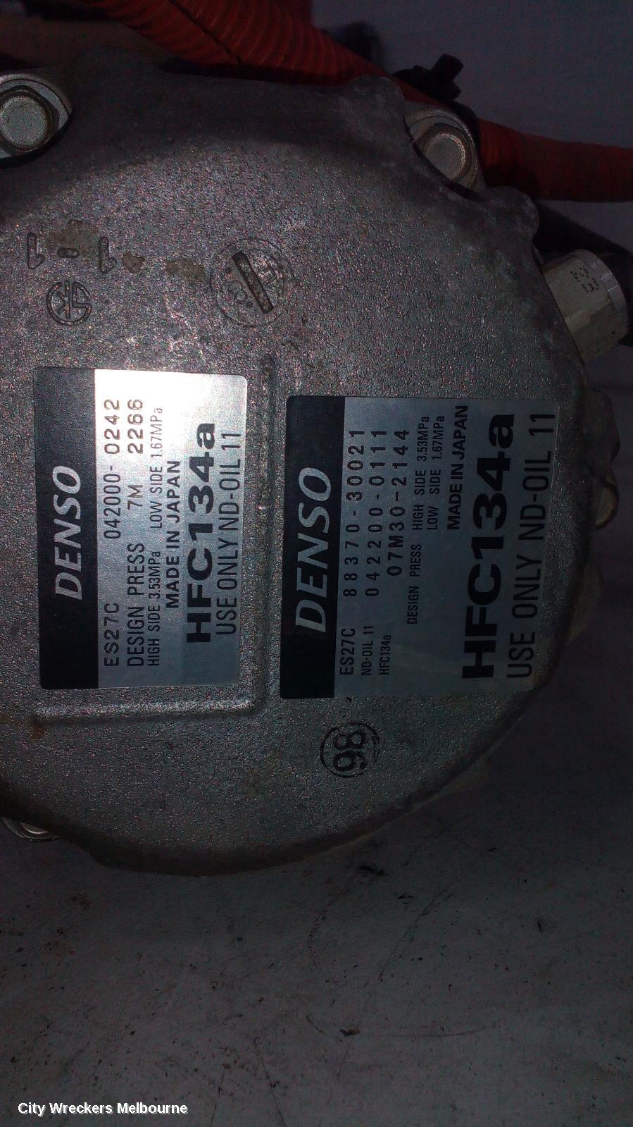 TOYOTA CAMRY A/C COMPRESSOR, AHV40, HYBRID, 12/2009 - 11/2011