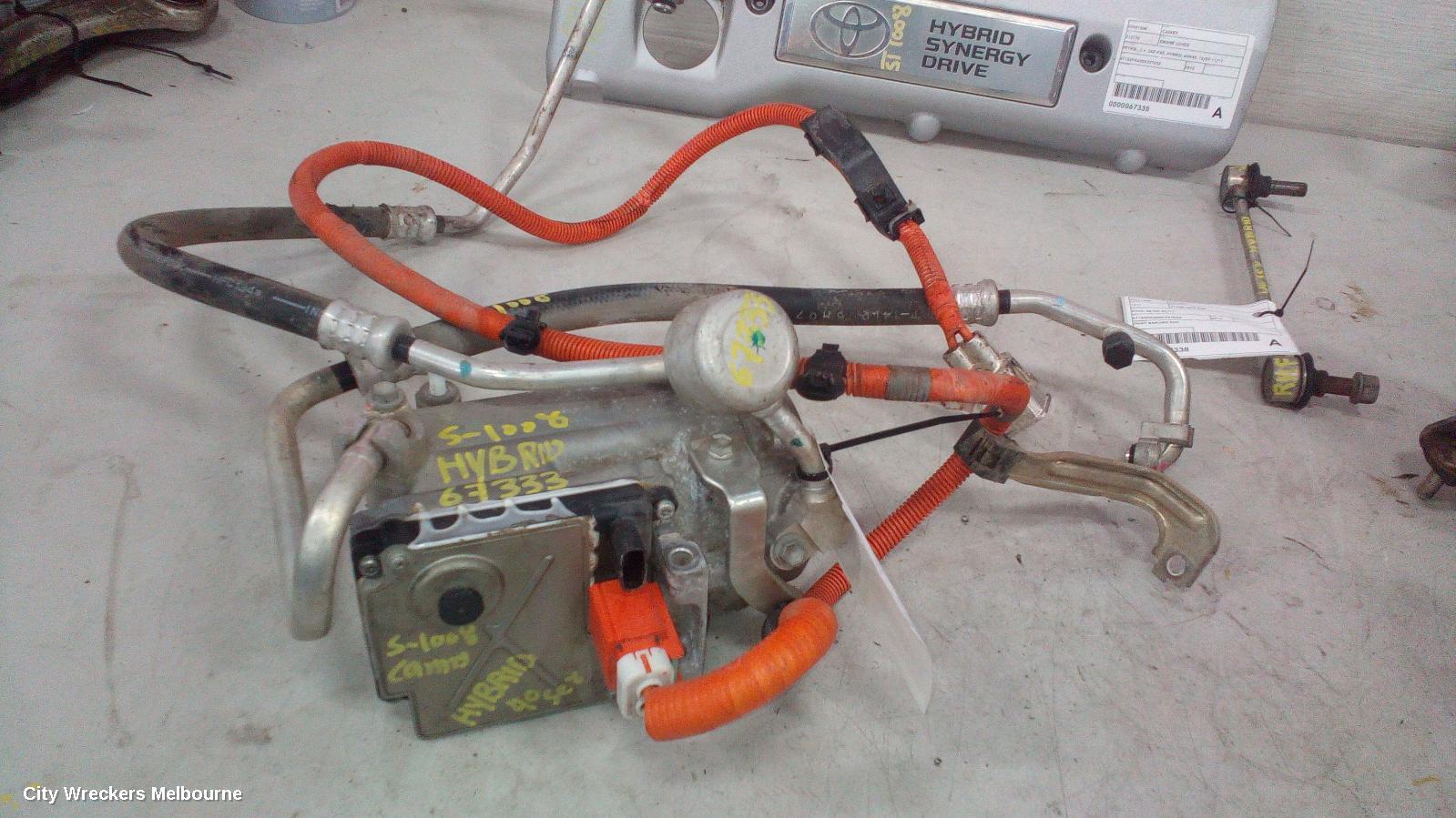 TOYOTA CAMRY A/C COMPRESSOR, AHV40, HYBRID, 12/2009 - 11/2011