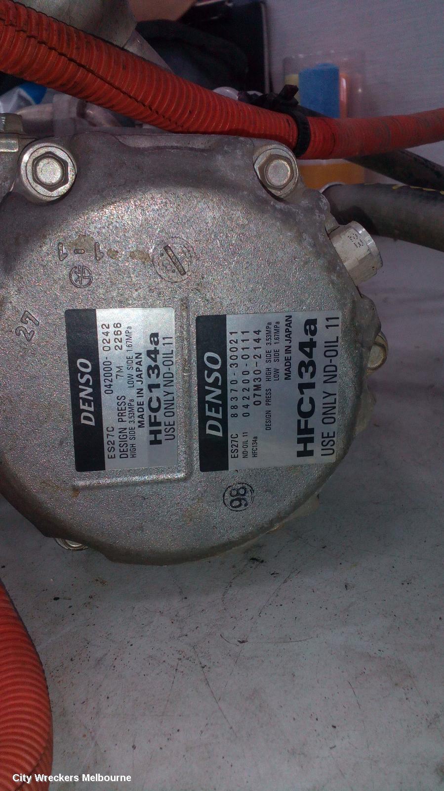 TOYOTA CAMRY A/C COMPRESSOR, AHV40, HYBRID, 12/2009 - 11/2011