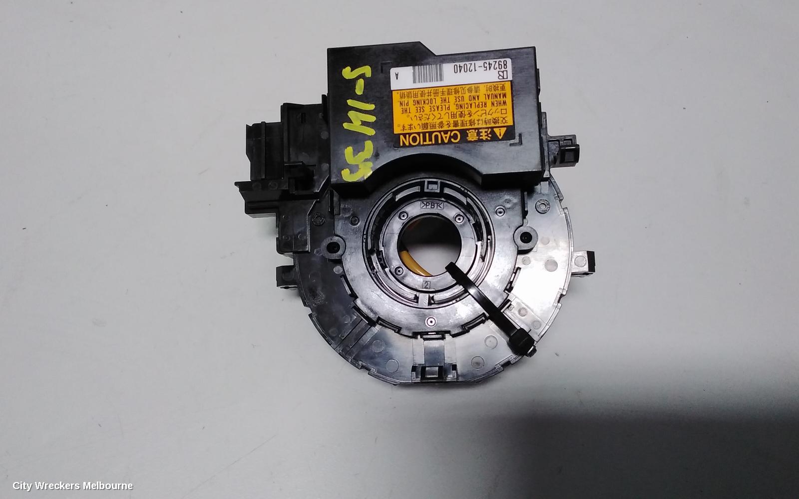 TOYOTA COROLLA AIRBAG MODULE/SENSOR, CLOCKSPRING, ZRE182R, 10/2012 - 03/2015