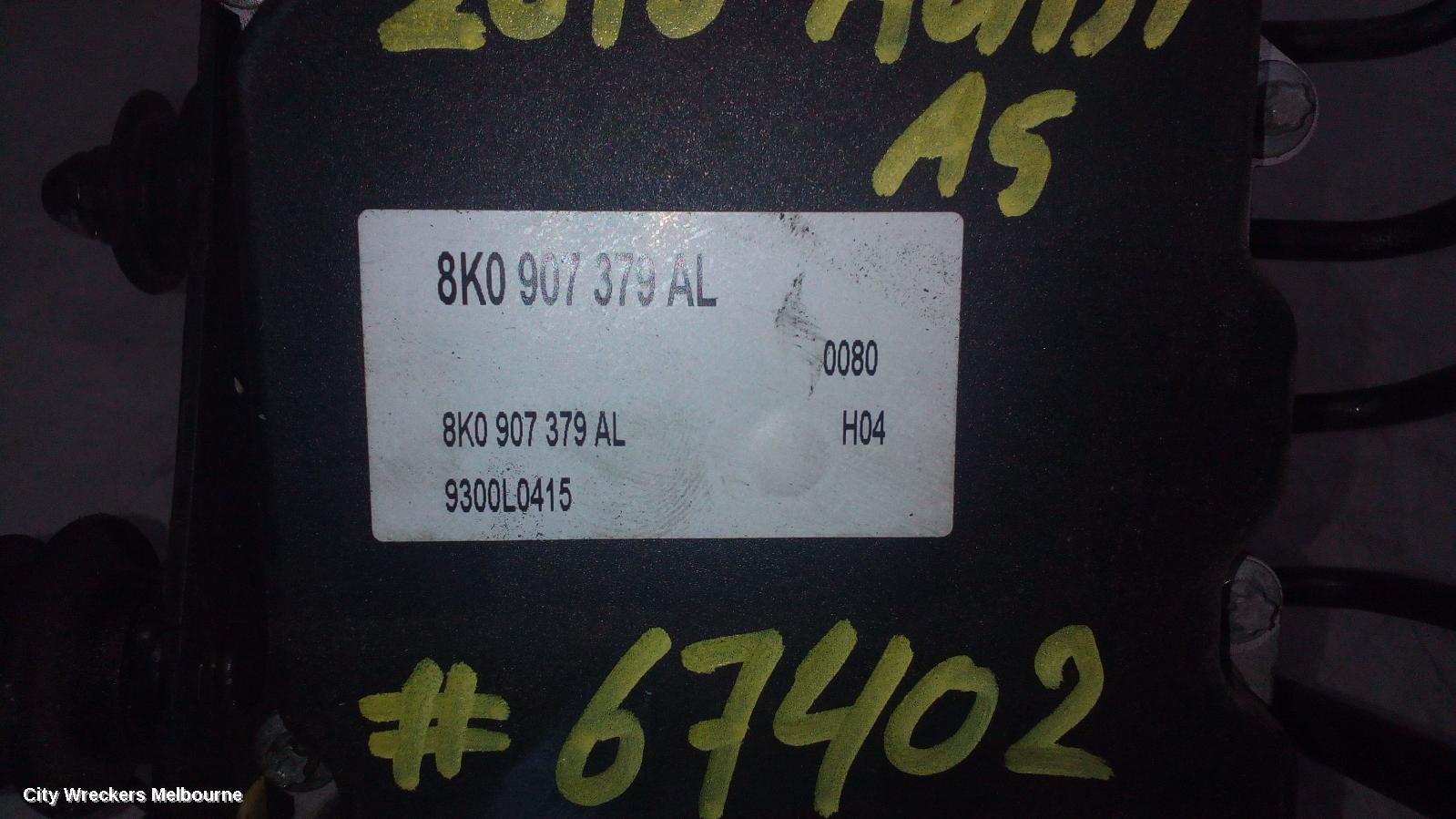 AUDI A5 ABS PUMP/MODULATOR, 8T, P/N 8K0614517FL, 10/2007 - 12/2011