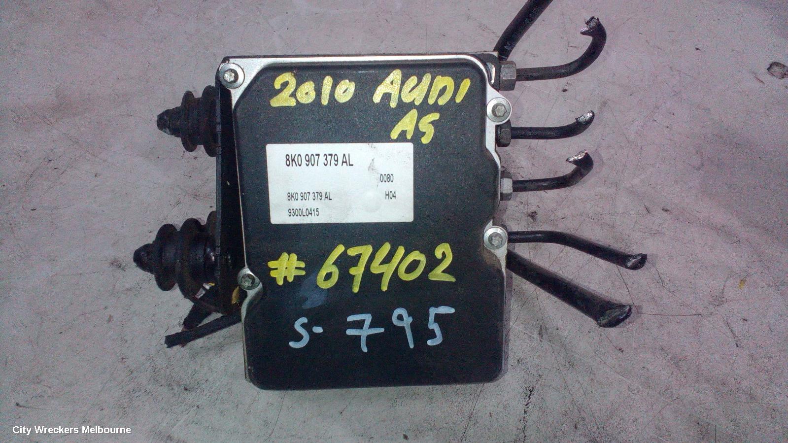 AUDI A5 ABS PUMP/MODULATOR, 8T, P/N 8K0614517FL, 10/2007 - 12/2011