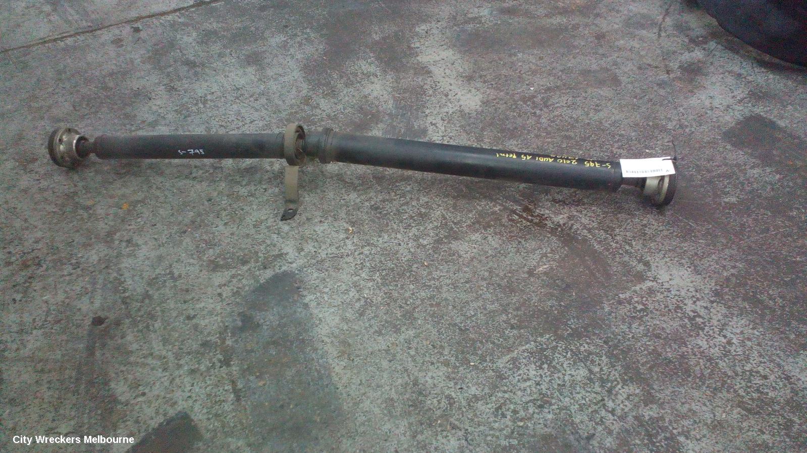AUDI A5 REAR DRIVE SHAFT, 2.0, PETROL, AUTO T/M, 7 SPEED, COUPE/CABRIO/HATCH, 8T/8F, 08/2009 - 05/2010
