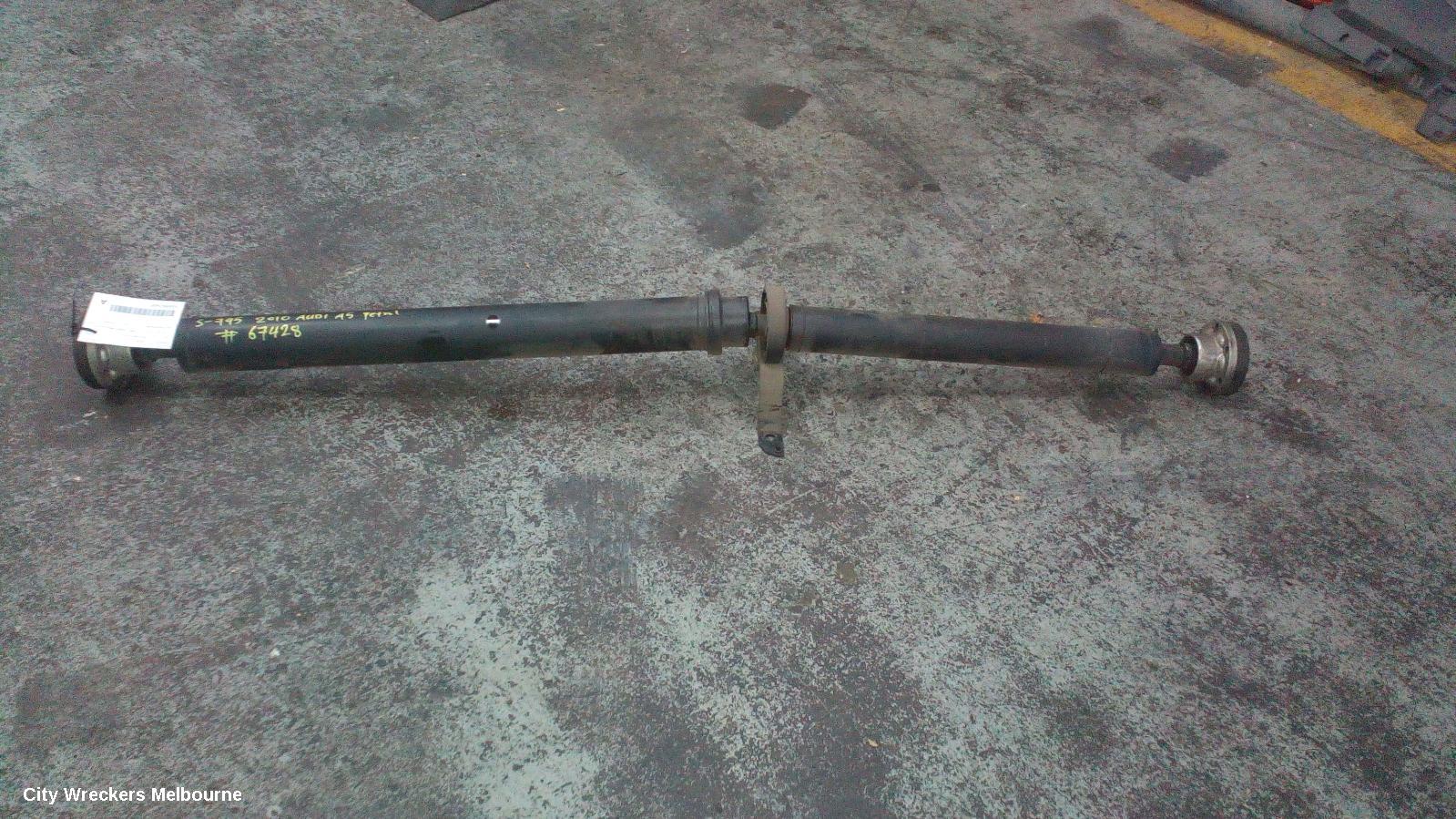AUDI A5 REAR DRIVE SHAFT, 2.0, PETROL, AUTO T/M, 7 SPEED, COUPE/CABRIO/HATCH, 8T/8F, 08/2009 - 05/2010