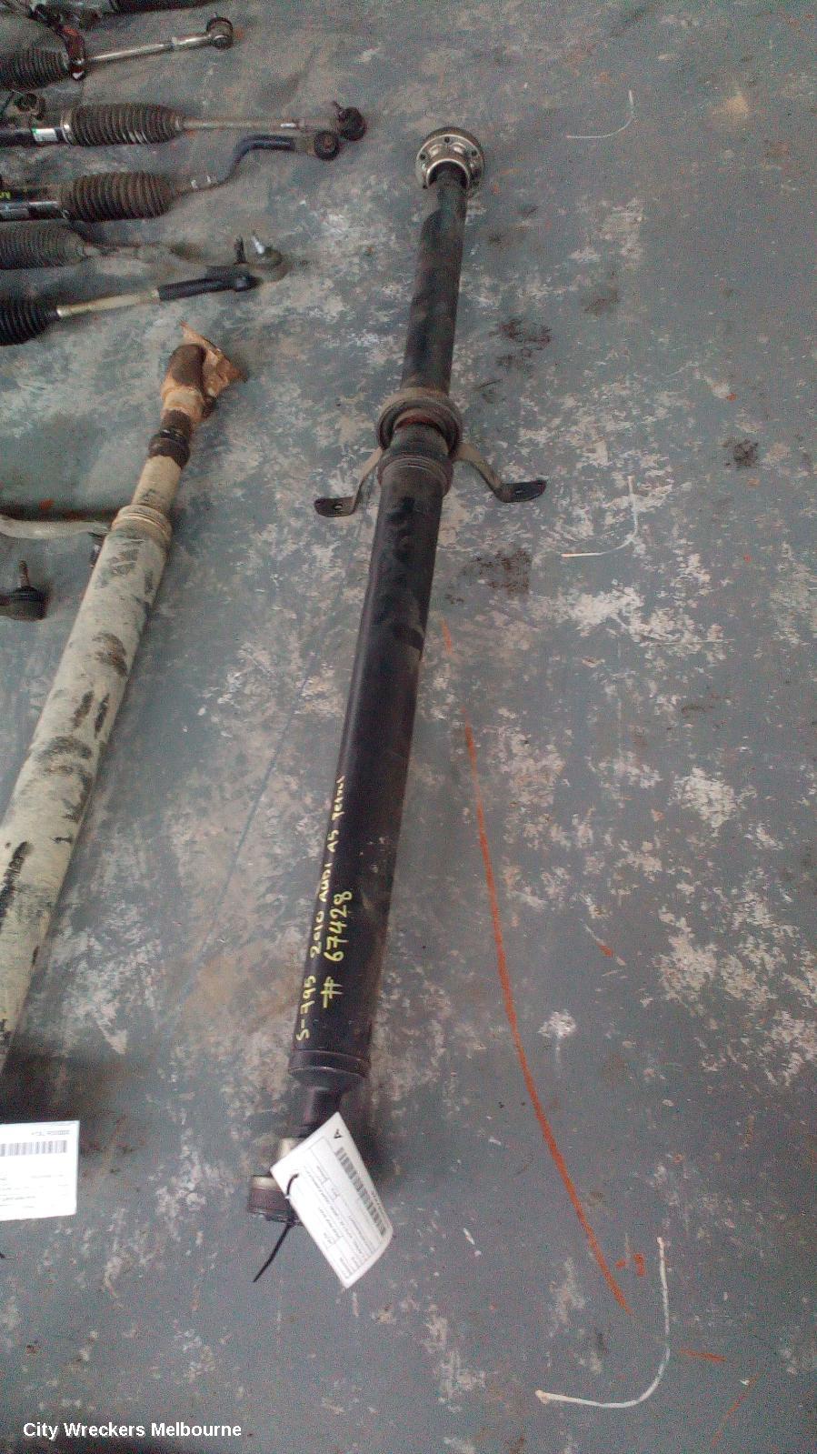 AUDI A5 REAR DRIVE SHAFT, 2.0, PETROL, AUTO T/M, 7 SPEED, COUPE/CABRIO/HATCH, 8T/8F, 08/2009 - 05/2010