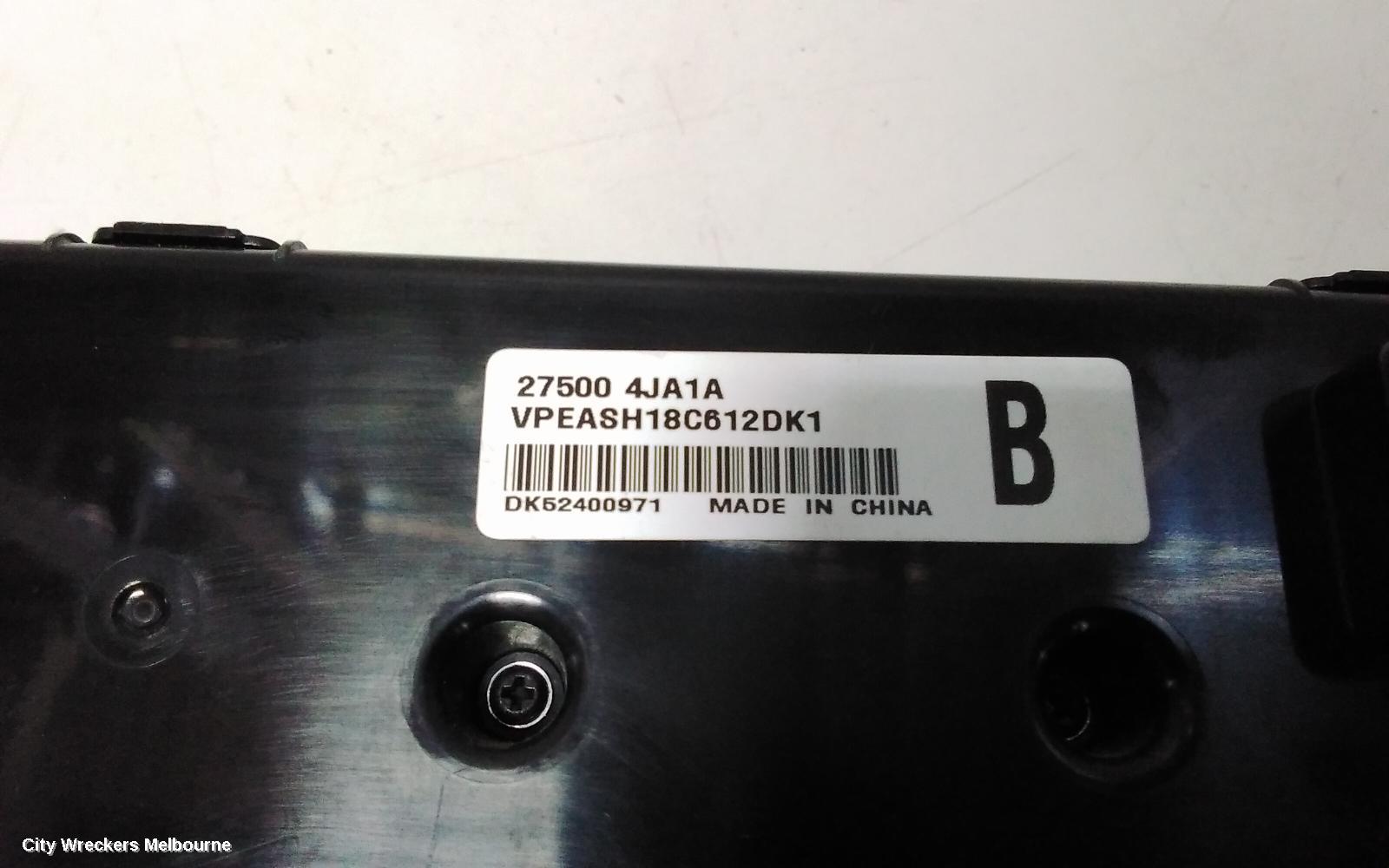 NISSAN NAVARA HEATER/AC CONTROLS, NP300, SINGLE ZONE CLIMATE CONTROL TYPE, 05/2015 ONWARDS