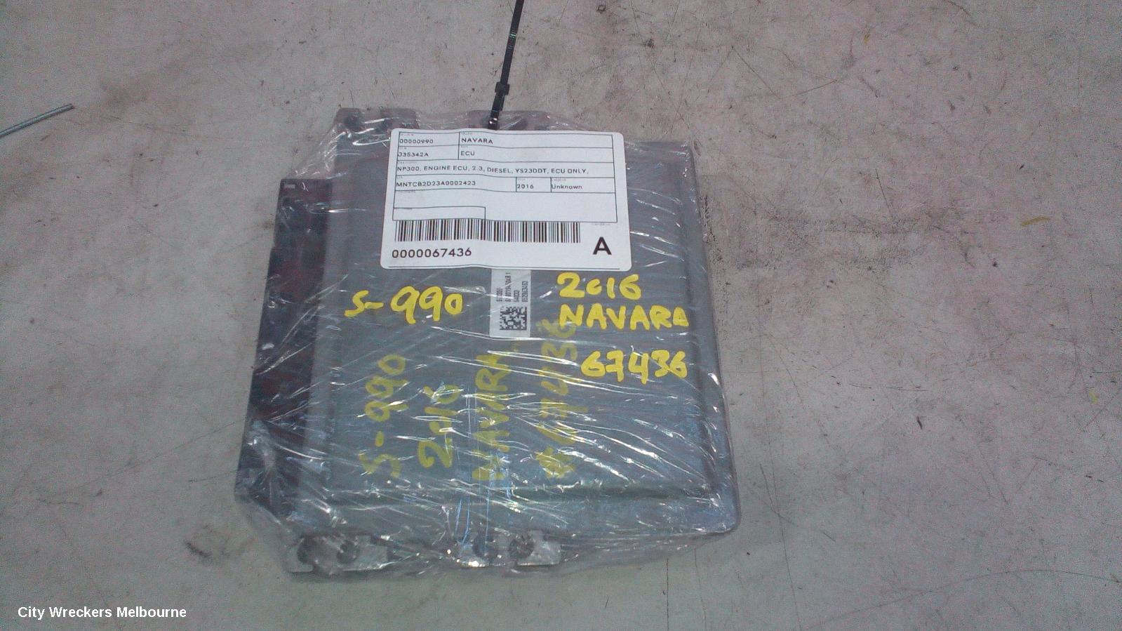 NISSAN NAVARA ECU, NP300, ENGINE ECU, 2.3, DIESEL, YS23DDT, ECU ONLY, 05/2015 ONWARDS