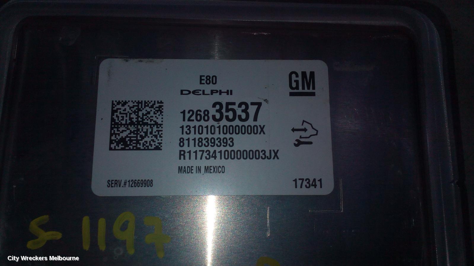 HOLDEN COMMODORE ECU, ENGINE ECU, 2.0, PETROL, B20NFT, ECU ONLY, ZB, 10/2017 - 12/2020
