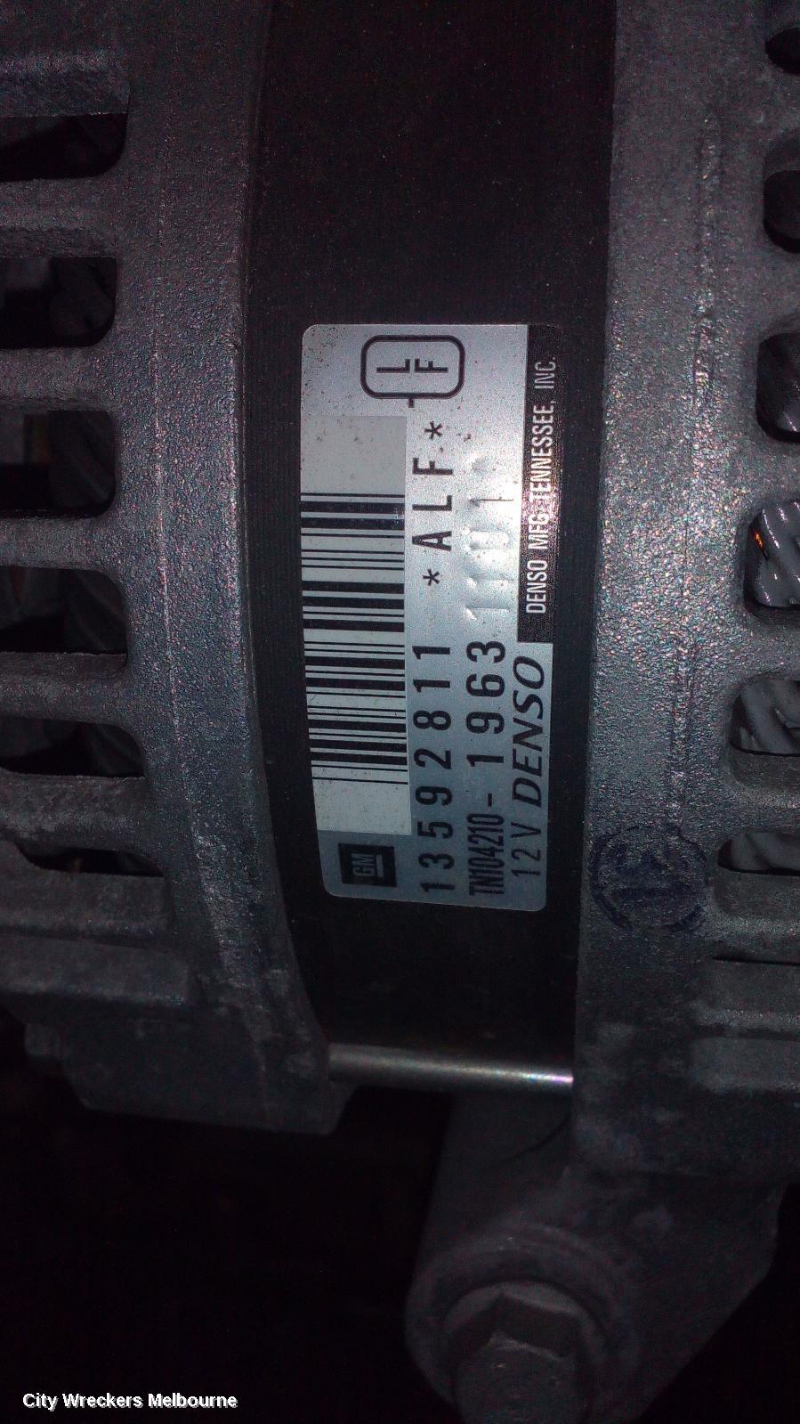 HOLDEN COMMODORE ALTERNATOR, PETROL, 2.0, TURBO, ZB, 10/2017 - 12/2020