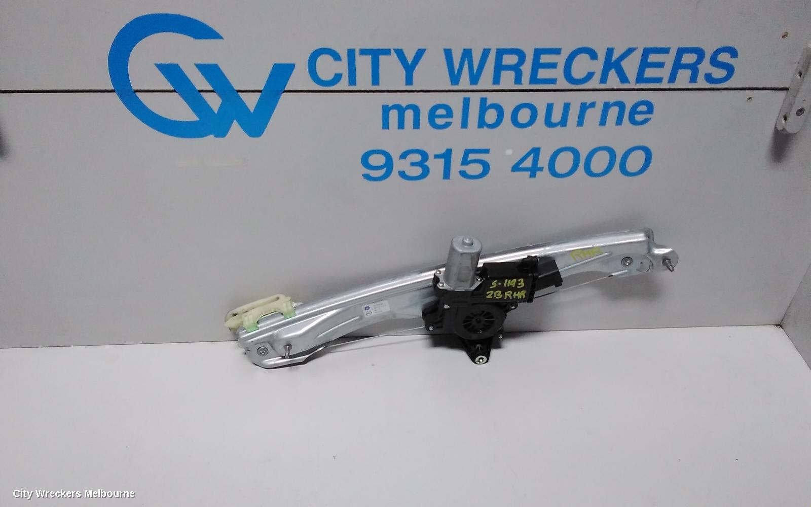 HOLDEN COMMODORE RIGHT REAR WND REG/MOTOR, ZB, 10/2017 - 12/2020