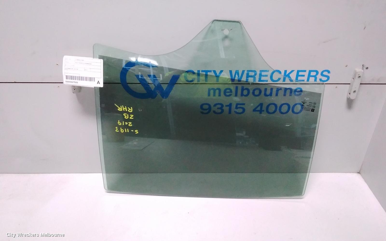 HOLDEN COMMODORE RIGHT REAR DOOR WINDOW, ZB, 10/2017 - 12/2020