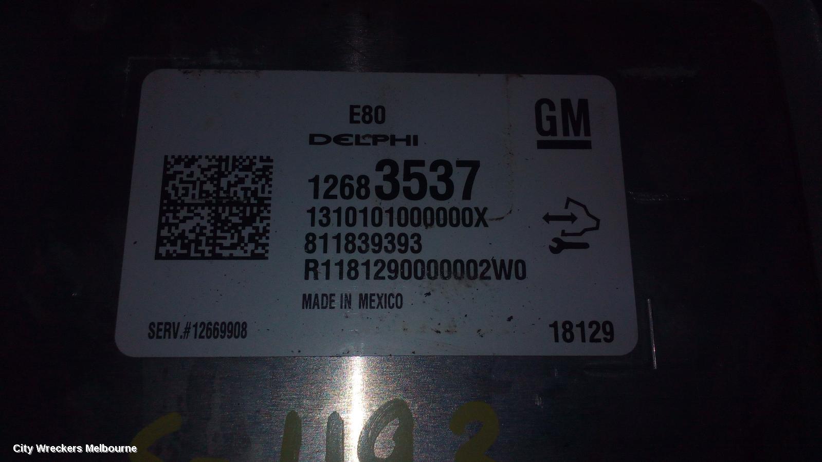 HOLDEN COMMODORE ECU, ENGINE ECU, 2.0, PETROL, B20NFT, ECU ONLY, ZB, 10/2017 - 12/2020