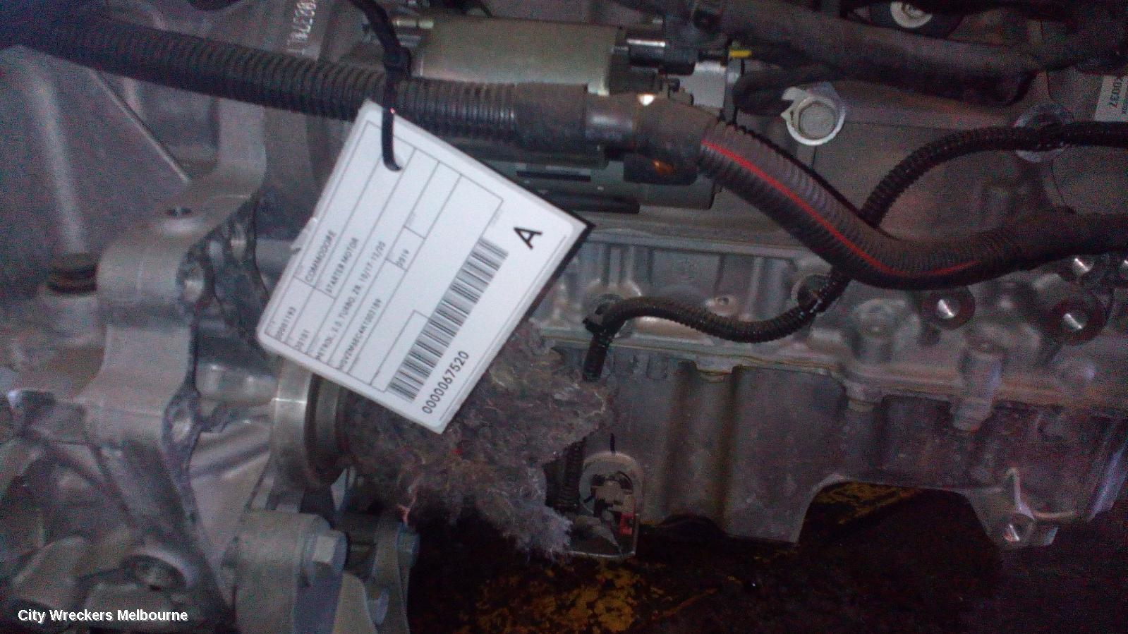 HOLDEN COMMODORE STARTER, PETROL, 2.0, TURBO, ZB, 10/2017 - 12/2020