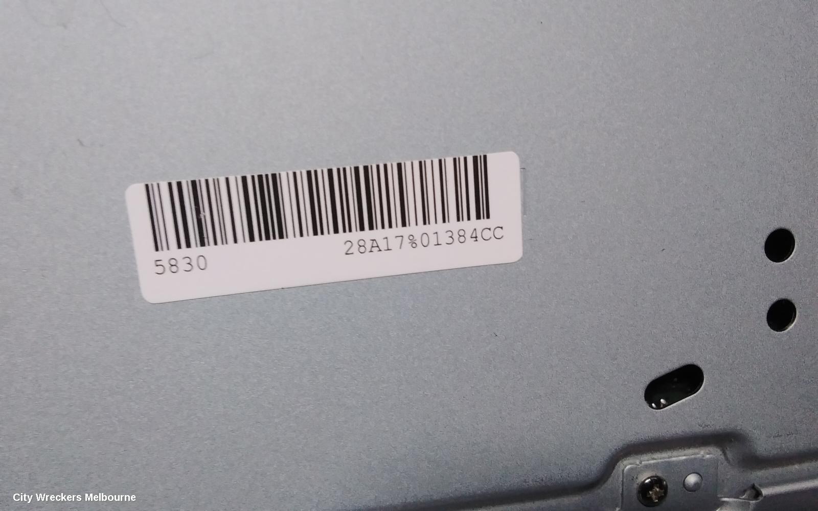 TOYOTA COROLLA RADIO/CD/DVD/SAT/TV, 6.1IN TOUCHSCREEN (P/N ON FACE 100523), ZRE182R, HATCH, 03/2015 - 06/2018
