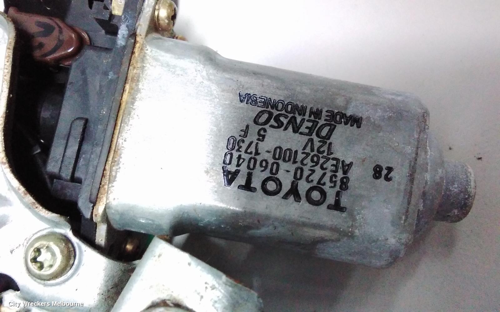 TOYOTA CAMRY LEFT FRONT WINDOW REG/MOTOR, SK36, POWER, 08/2002 - 05/2006