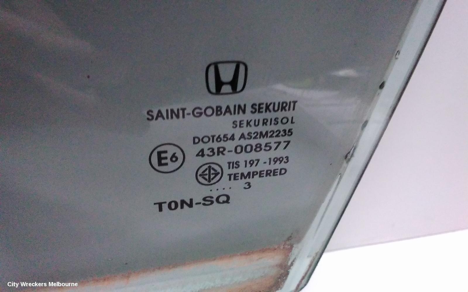 HONDA CRV LEFT FRONT DOOR WINDOW, RM, 11/2012 - 04/2017