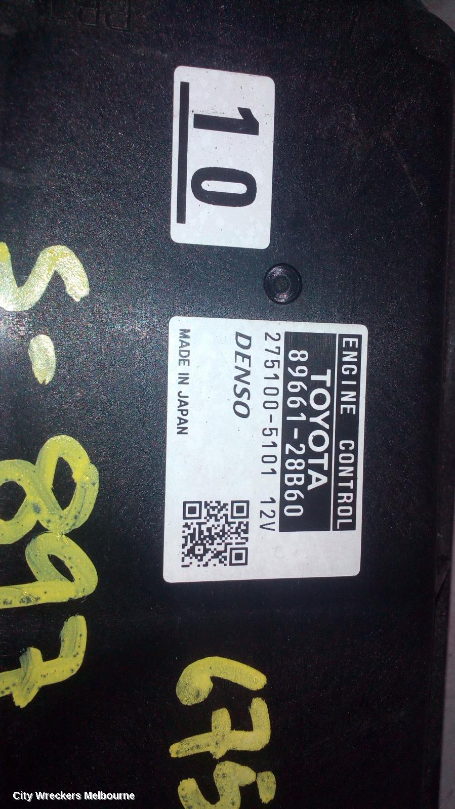 TOYOTA TARAGO ECU, ENGINE ECU, 2.4, 2AZ-FE, P/N 89661-28B60, ECU ONLY, ACR50R, 03/2006 - 06/2020