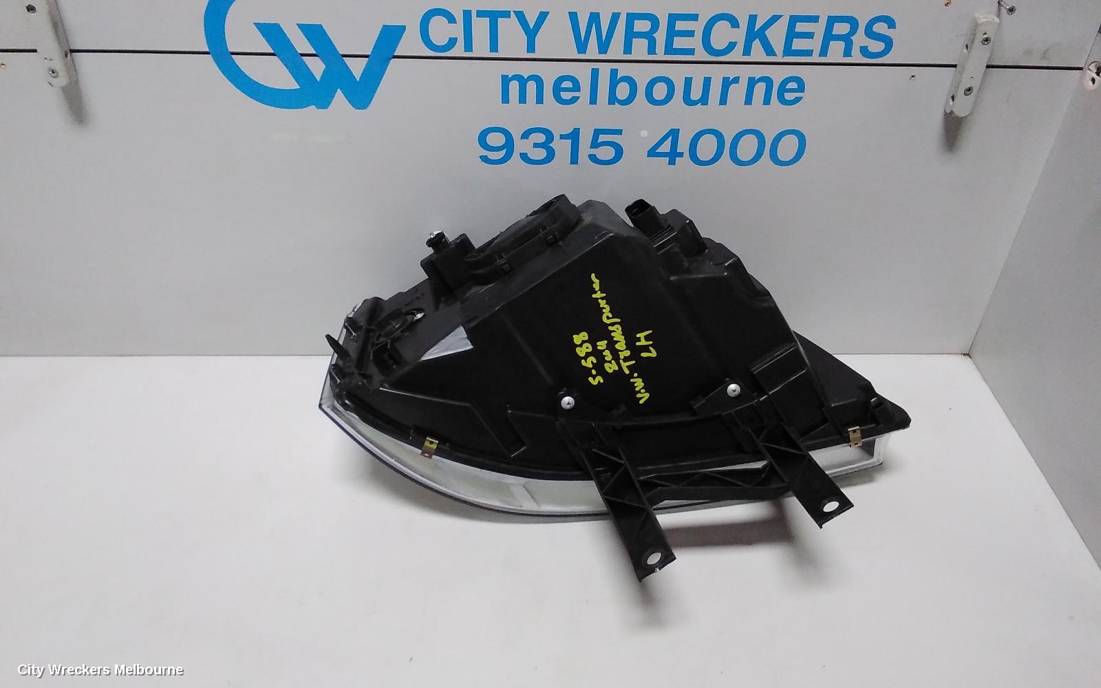 VOLKSWAGEN TRANSPORTER LEFT HEADLAMP, T5, TRANSPORTER/KOMBI, 08/2004 - 10/2010