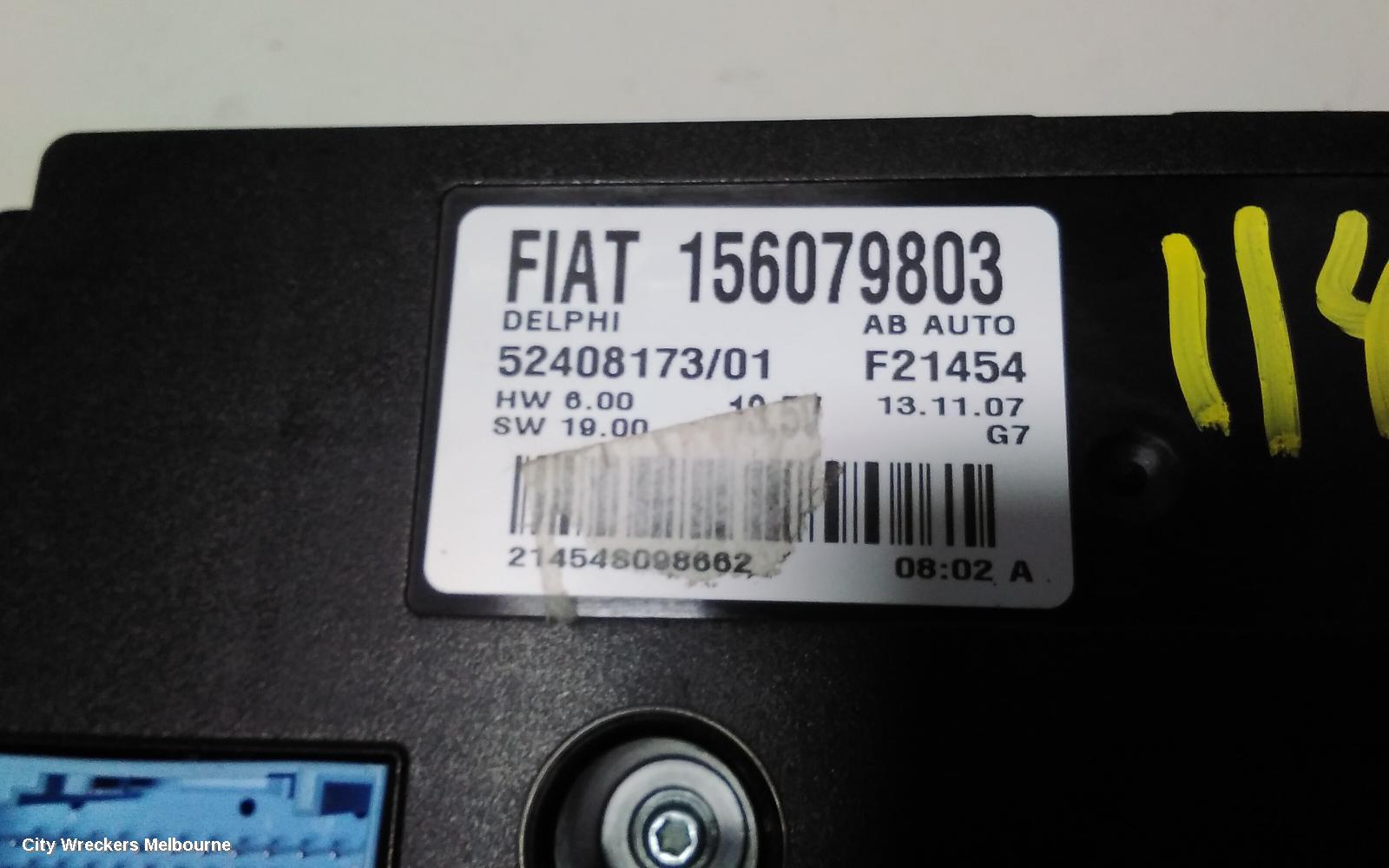 ALFA ROMEO 159 HEATER/AC CONTROLS, W/O RED AND BLUE ARROW NEAR DIALS, 06/2006 - 12/2011