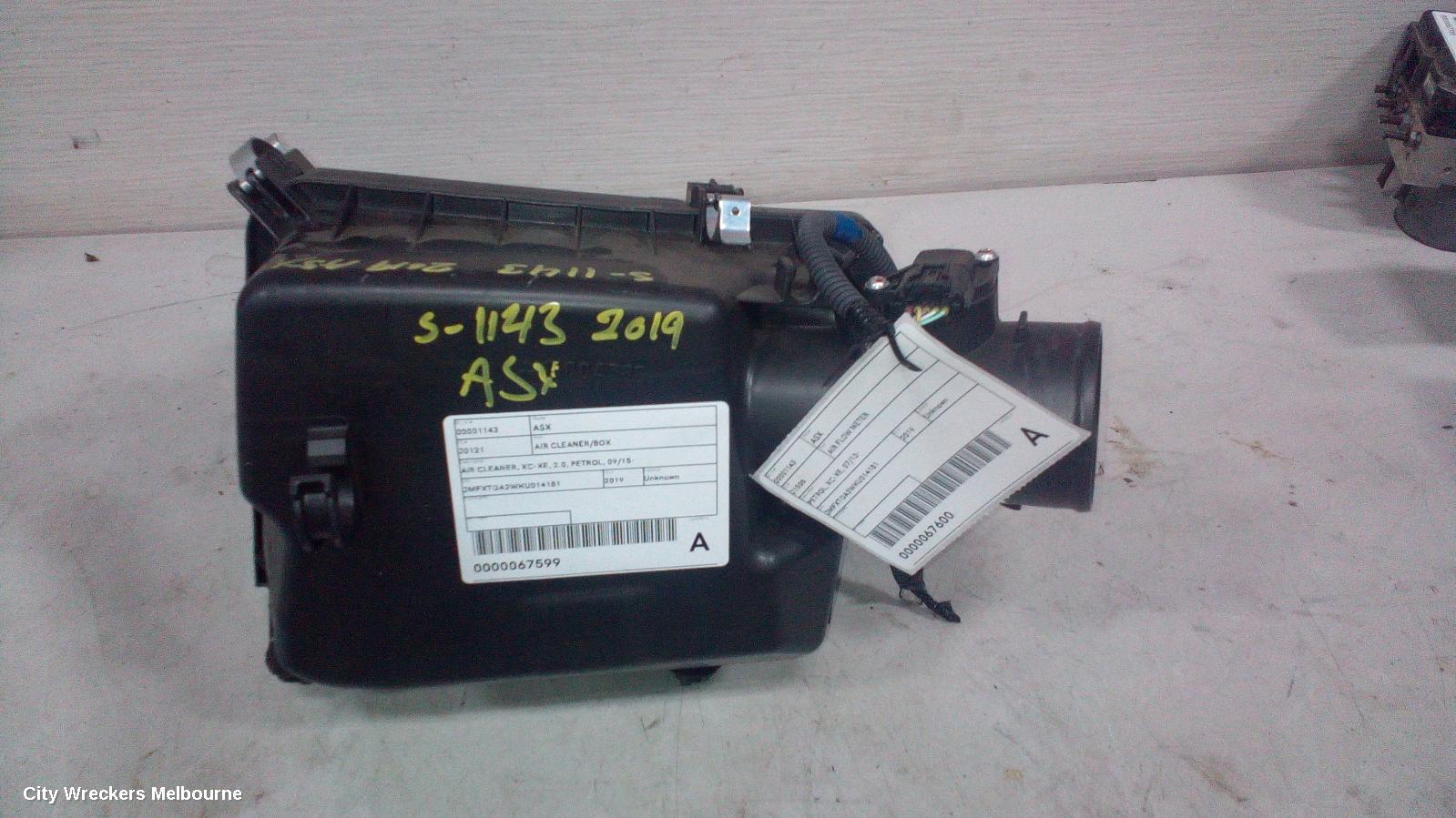 MITSUBISHI ASX AIR CLEANER/BOX, AIR CLEANER, XC-XE, 2.0, PETROL, 09/2015 ONWARDS