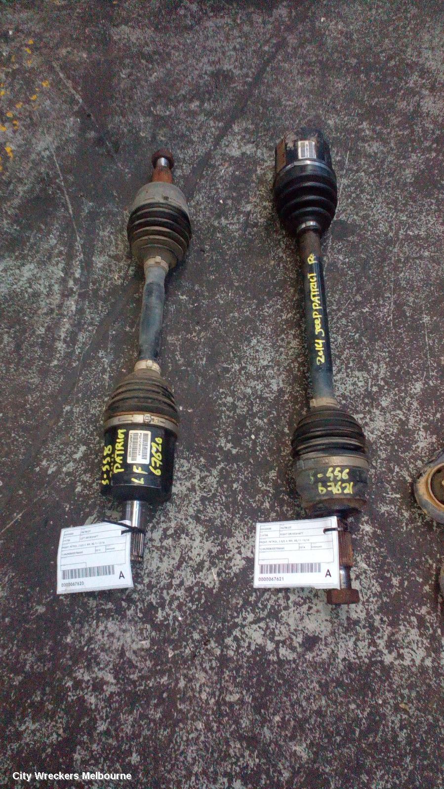 JEEP PATRIOT RIGHT DRIVESHAFT, FRONT, AUTO T/M (6 SPEED), PETROL, 2.4, MK, 07/2013 - 12/2016