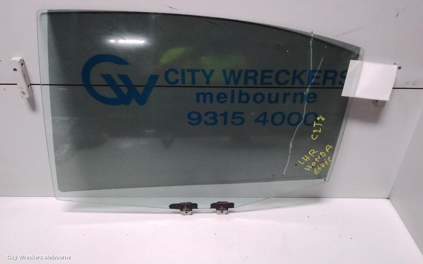 HONDA CITY LEFT REAR DOOR WINDOW, GM6, 01/2014 - 09/2020