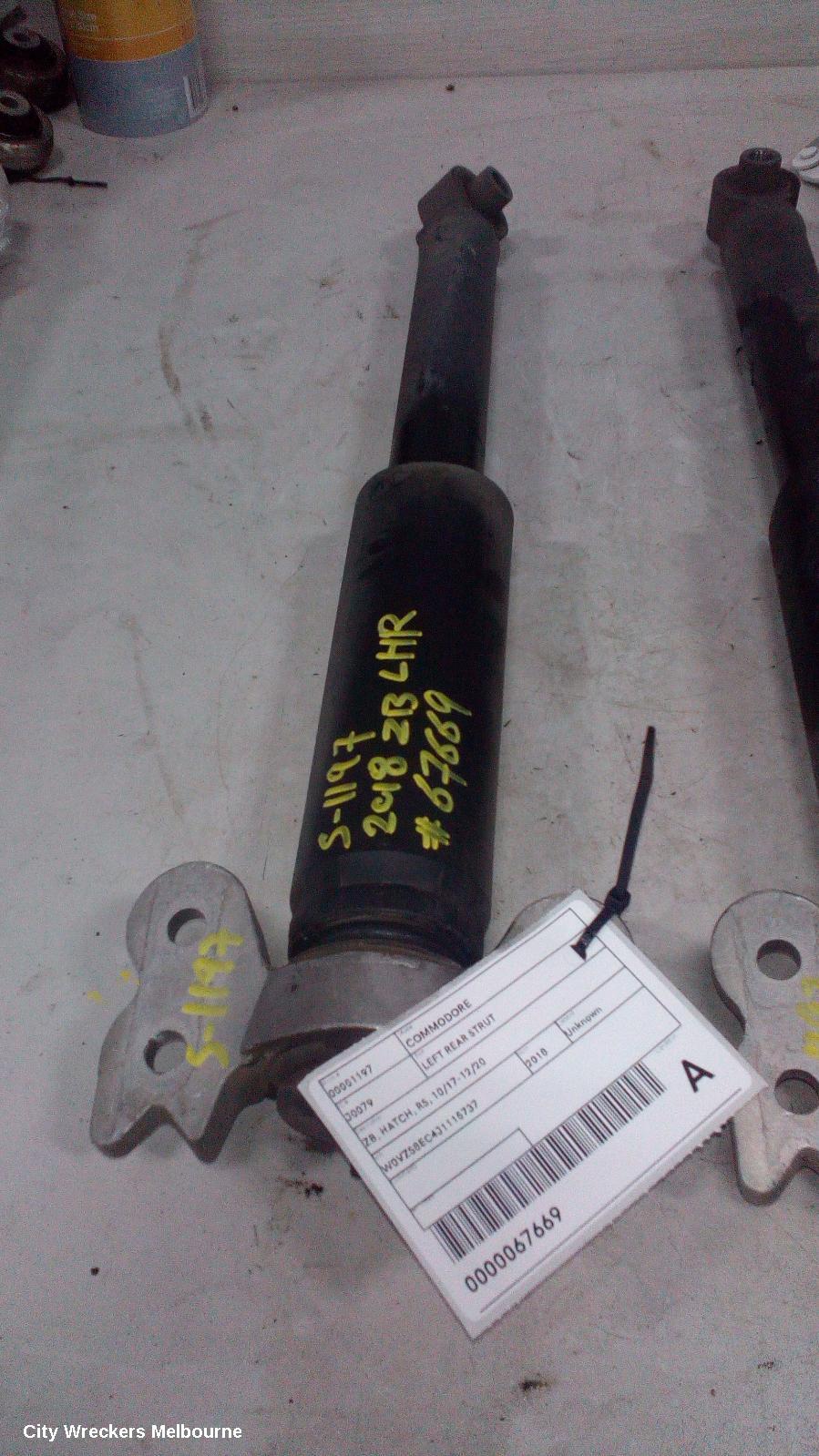 HOLDEN COMMODORE LEFT REAR STRUT, ZB, HATCH, RS, 10/2017 - 12/2020