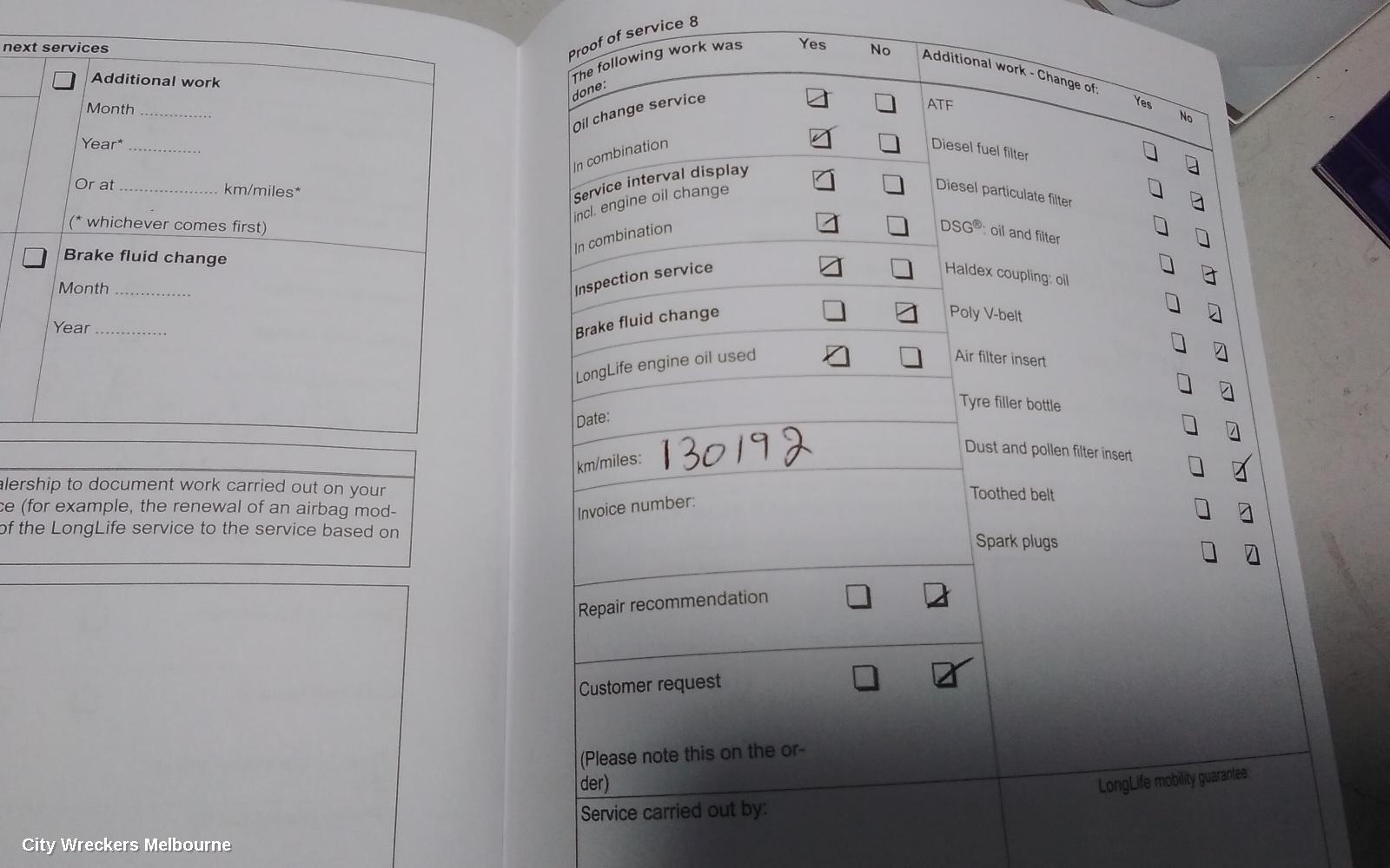VOLKSWAGEN JETTA OWNERS HANDBOOK, 1B, PETROL, 02/2011 - 12/2017