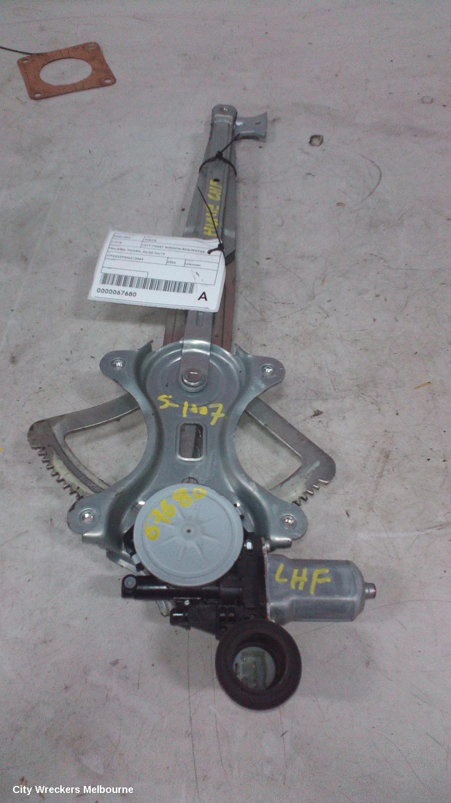 TOYOTA HIACE LEFT FRONT WINDOW REG/MOTOR, DOOR REG AND MOTOR ASSY, TRH/KDH, 03/2005 - 04/2019