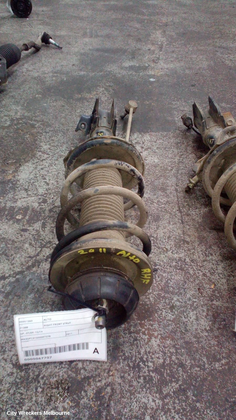 SUZUKI ALTO RIGHT FRONT STRUT, GF, 07/2009 - 12/2014