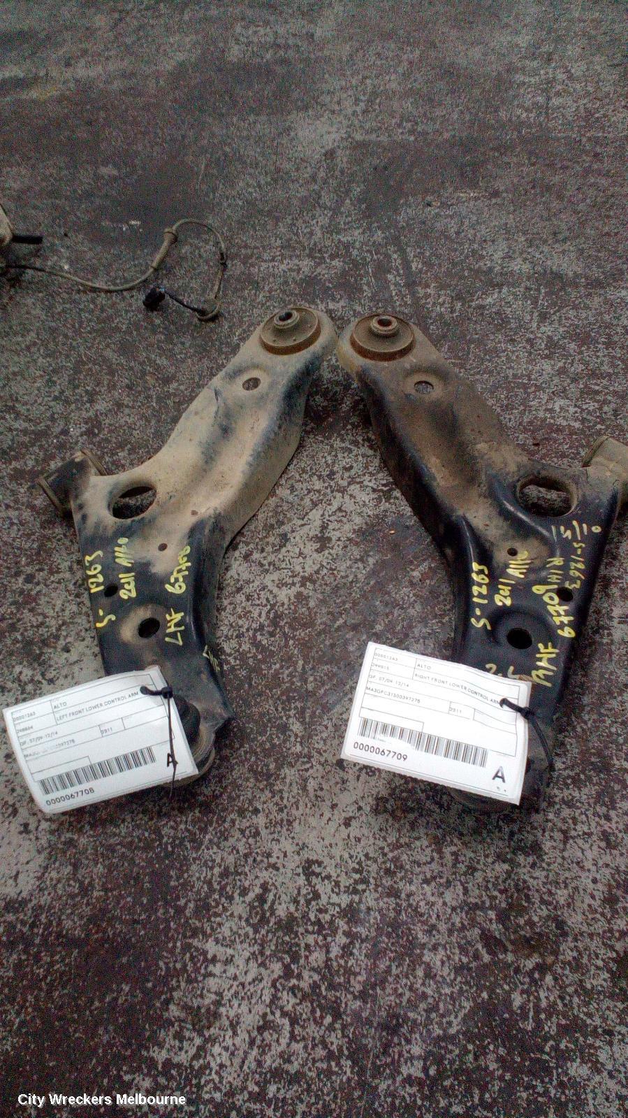 SUZUKI ALTO RIGHT FRONT LOWER CONTROL ARM, GF, 07/2009 - 12/2014