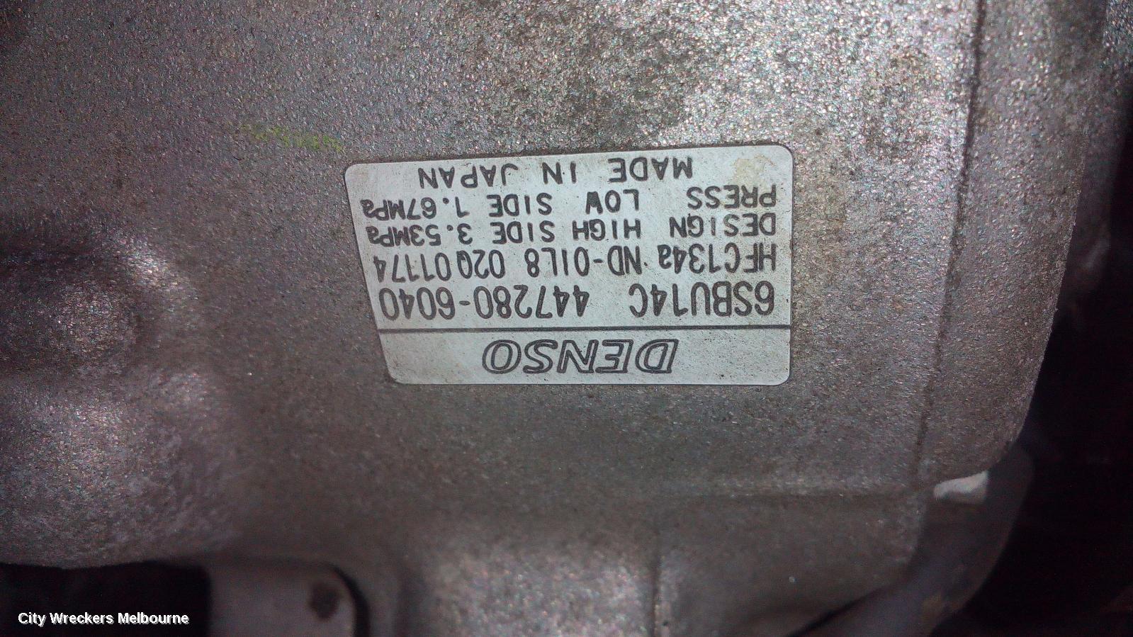 HOLDEN COMMODORE A/C COMPRESSOR, VE, 3.0/3.6, 6SEU16C, 1 PLUG TYPE, 09/2006 - 04/2013