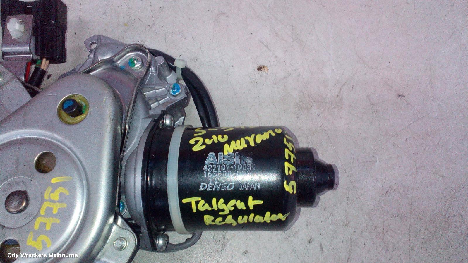 NISSAN MURANO TAILGATE REGULATOR, Z51, 12/2008 - 12/2014